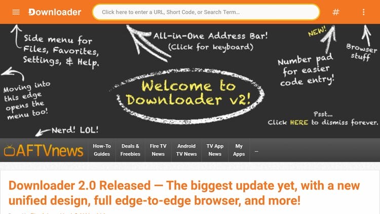 Launch Downloader and click the search bar on top.