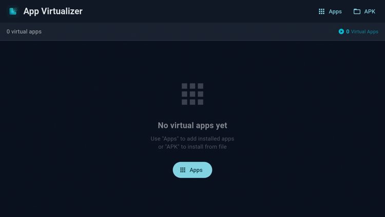 After App Virtualizer launches, click Apps.
