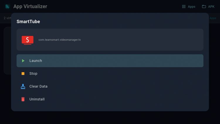 Click Launch to use the app.