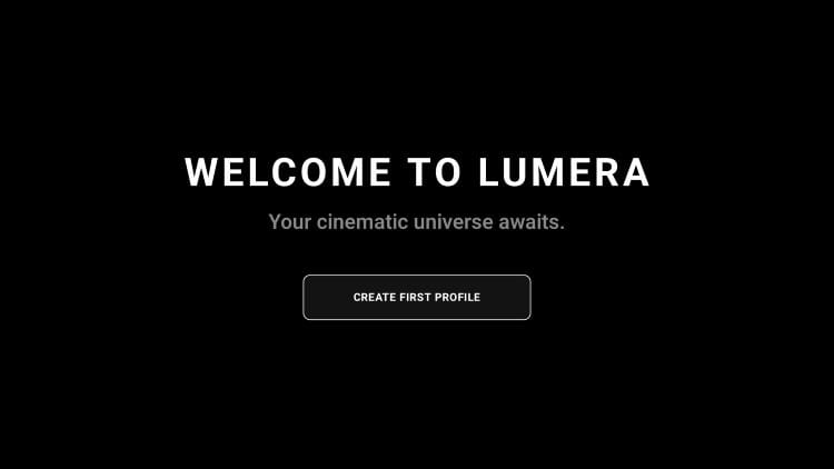 open lumera and click create user profile