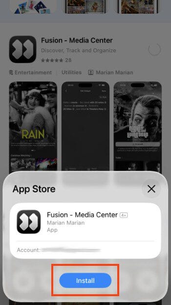 select install fusion media center