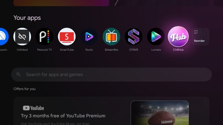 launch chillhub app from home screen