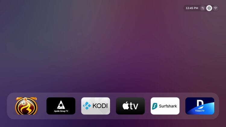 device settings in the upper right hand corner