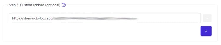 paste torbox manifest url