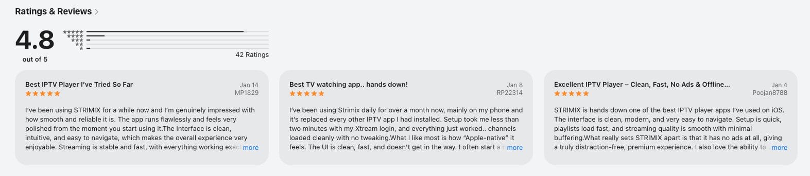 Apple App Store Reviews