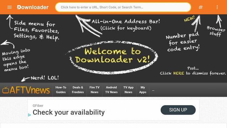 Launch Downloader and click the search bar on top.