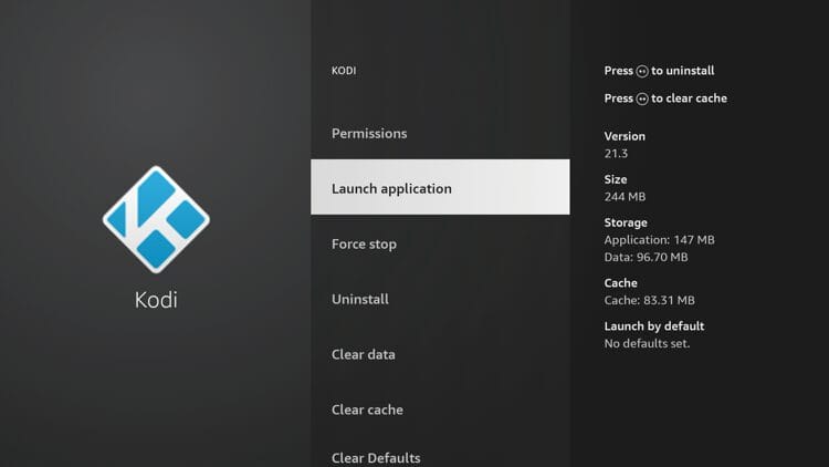Relaunch the Kodi application.