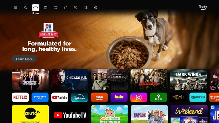 new fire tv interface