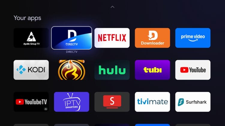 only installed apps appear