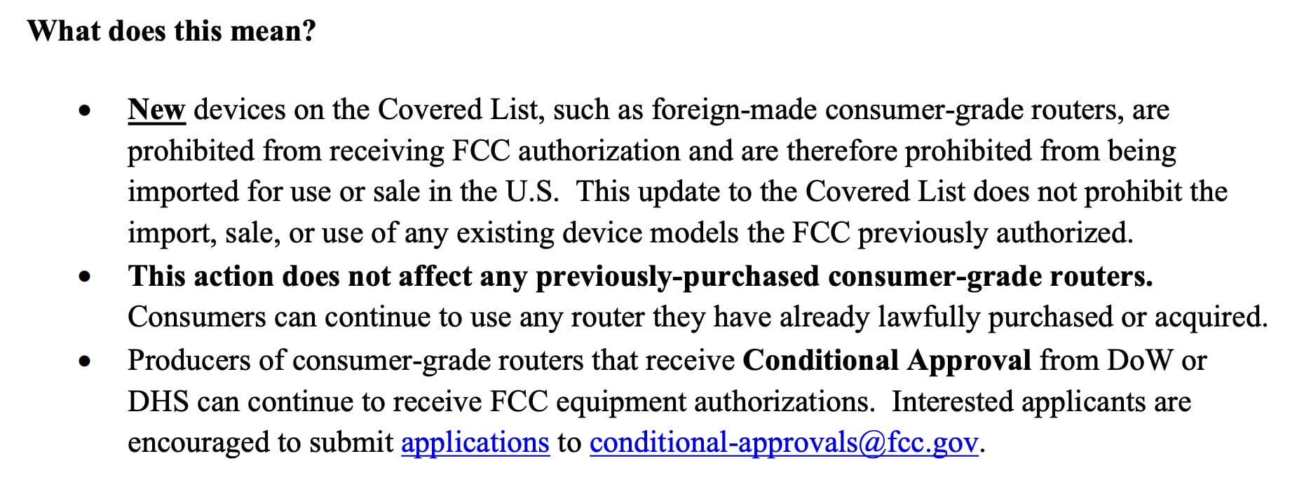 FCC's Fact Sheet 