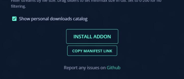 click install addon