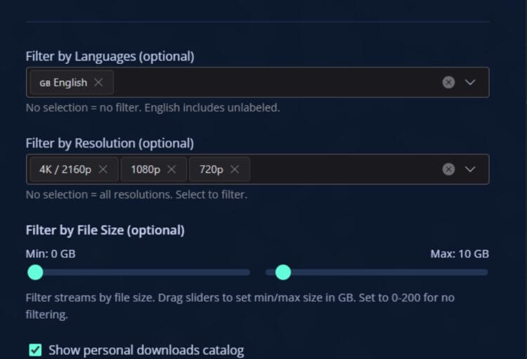 adjust configuration options