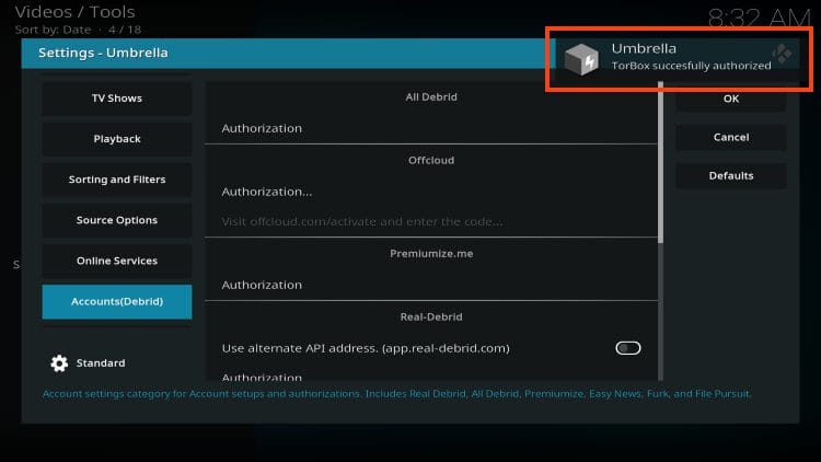 torbox success message