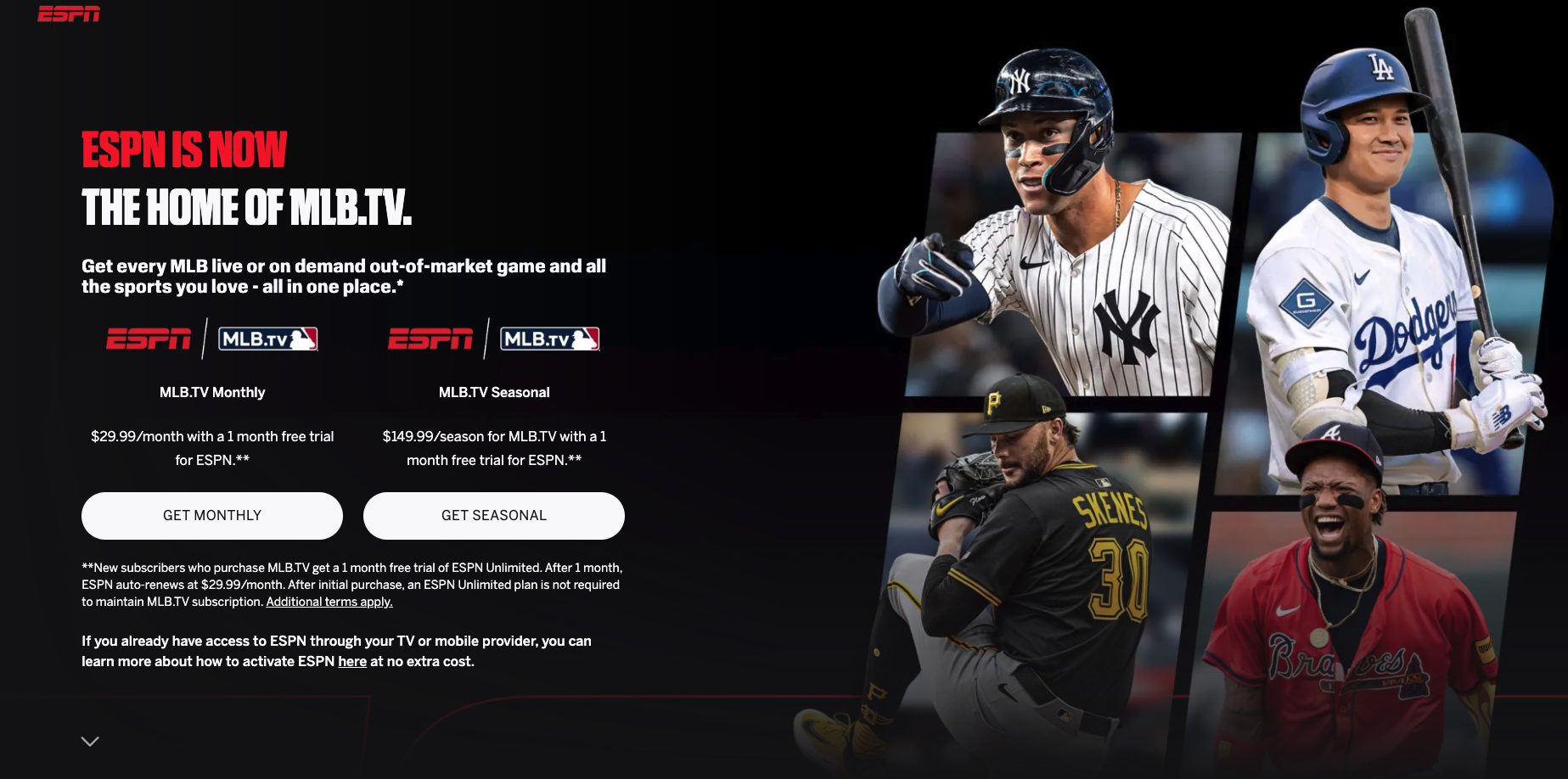 MLB on ESPN Unlimited