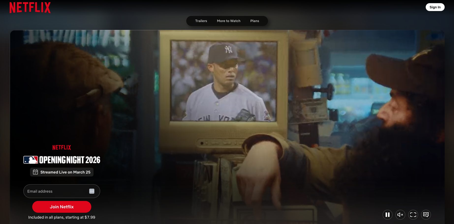 Netflix Streaming MLB