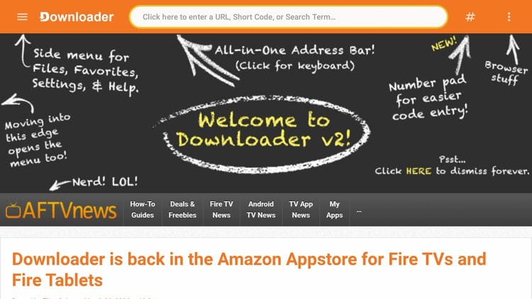 Launch Downloader and click the search bar on top.