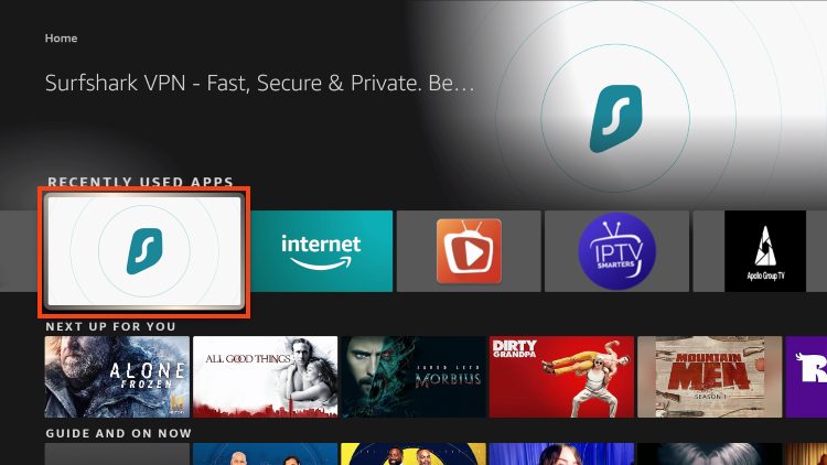 launch surfshark to remove ads in viva tv