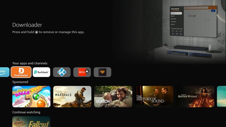 You must first install the Downloader app on your device. If you haven’t done this, refer to our Downloader Tutorial. Make sure it is the official Downloader app by AFTVNews.