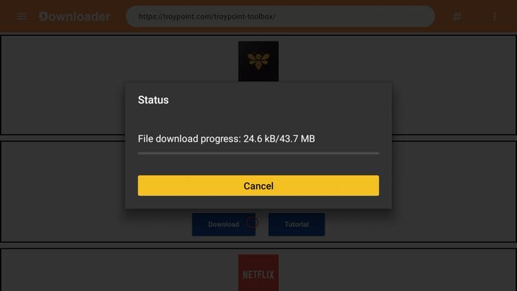 Wait for the app to download.