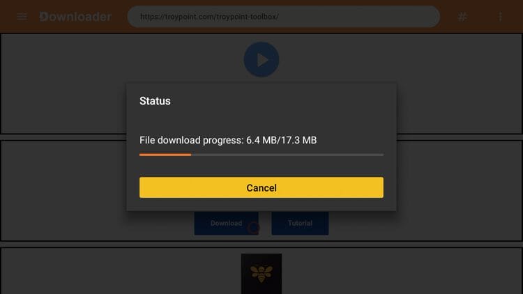 Wait for the app to download.