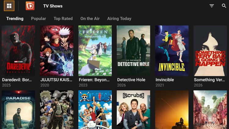 Next launch a streaming app like TeaTV so we can test TPlayer.