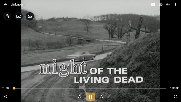 That's it! Drama Player worked well while playing a public domain movie titled 'Night of the Living Dead.'