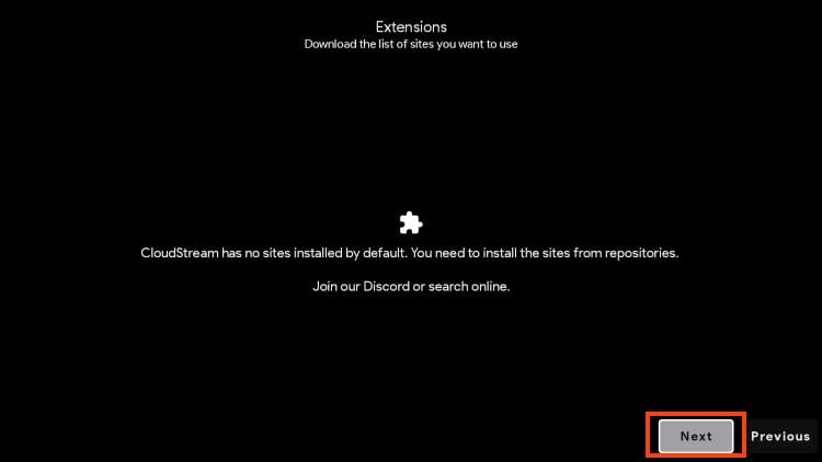 read message and click next