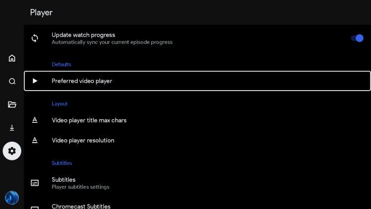 subtitles and video player