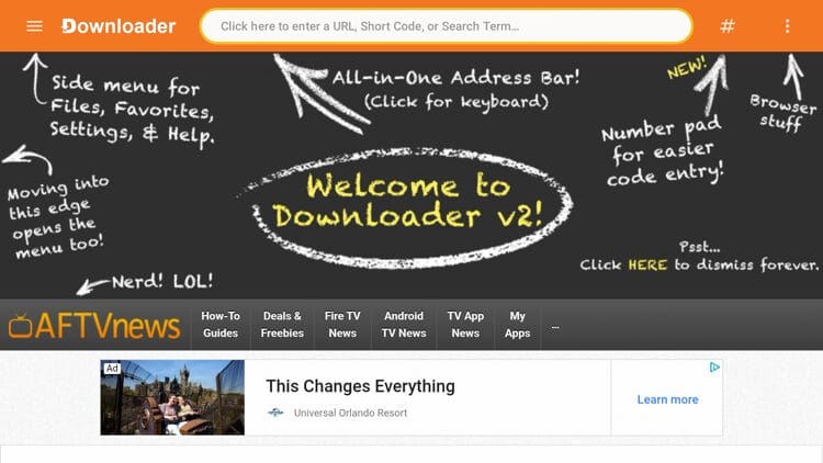 Launch Downloader and click the search bar on top.