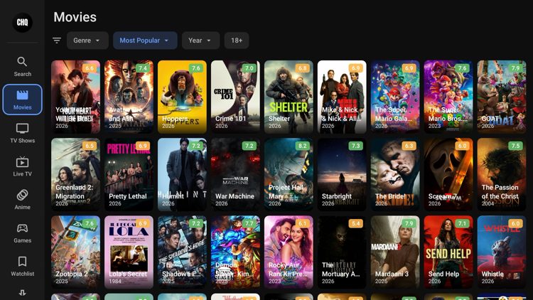 You have successfully installed the Cinema HQ app on your device.