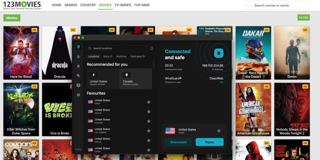 Surfshark VPN on my Mac