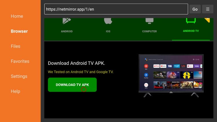 click download tv apk