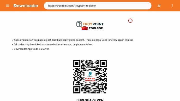 Wait a few seconds and you are now on the TROYPOINT Toolbox.