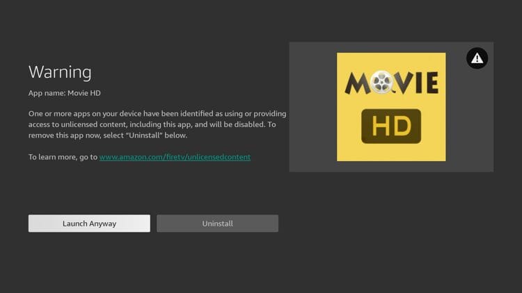 Click Launch Anyway.