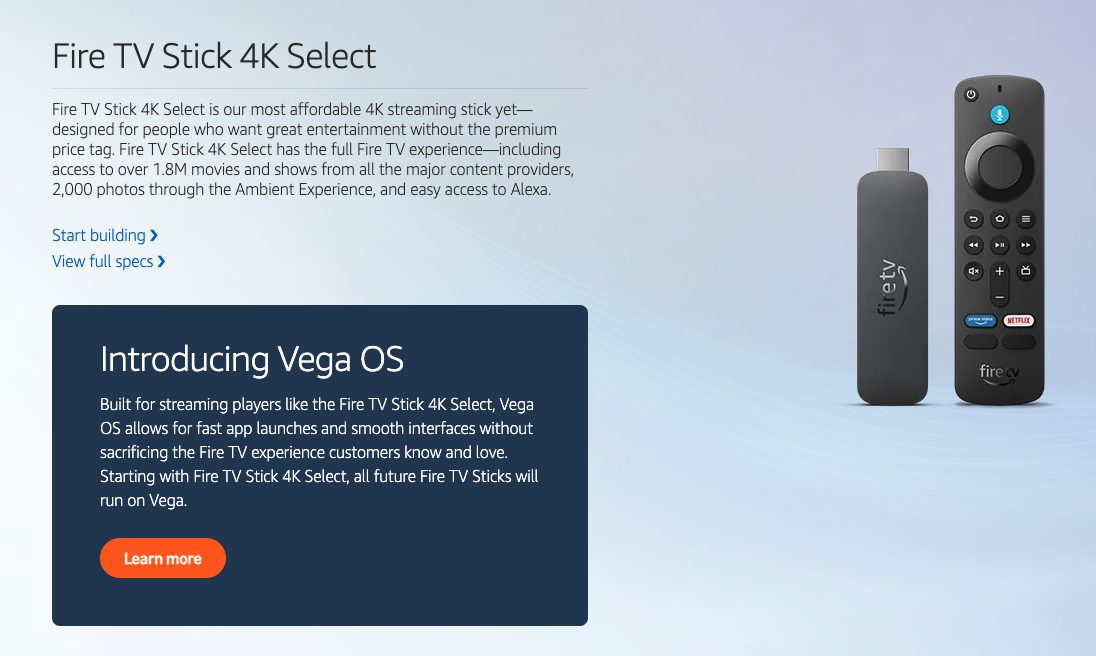 Amazon's Fire TV Developer Page
