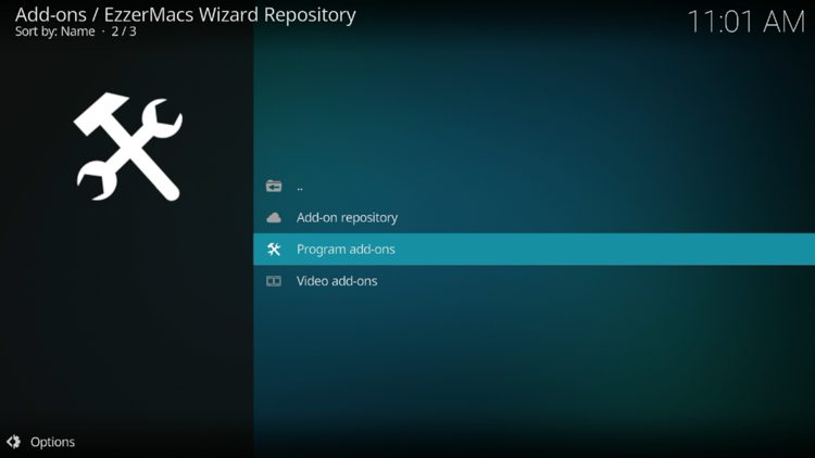 Now, click Program add-ons.