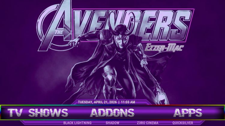 From the main menu choose Addons.