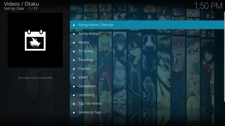 otaku home screen