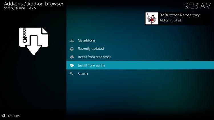 The repo installed message will now appear.