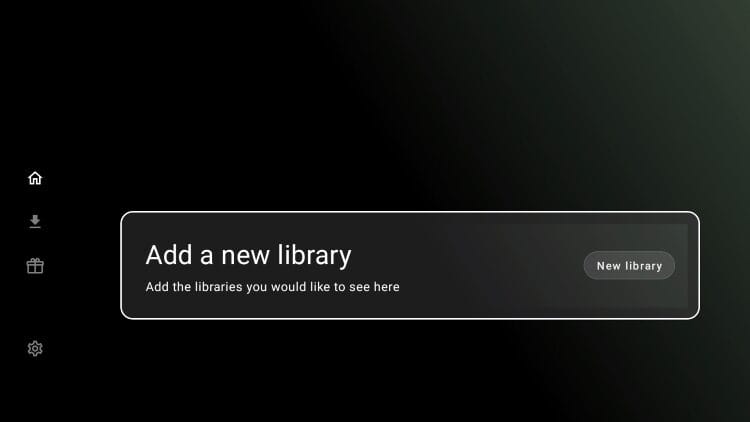 Launch the app and you will be presented with the home screen. Click Add a New Library.
