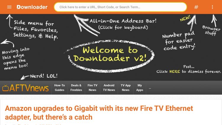 Launch Downloader and click the search bar on top.