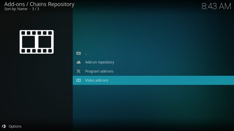 Scroll down and select Video add-ons
