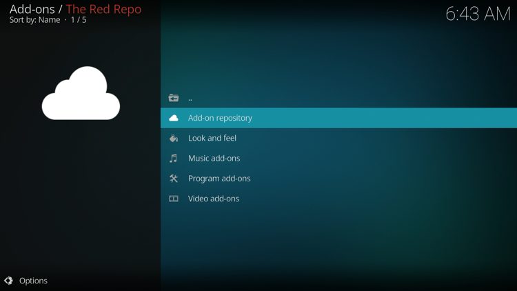 Click Add-on repository