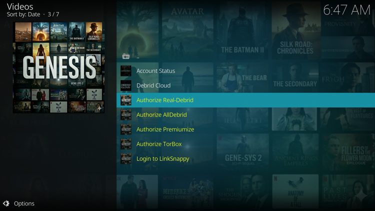 Click Authorize Real-Debrid.