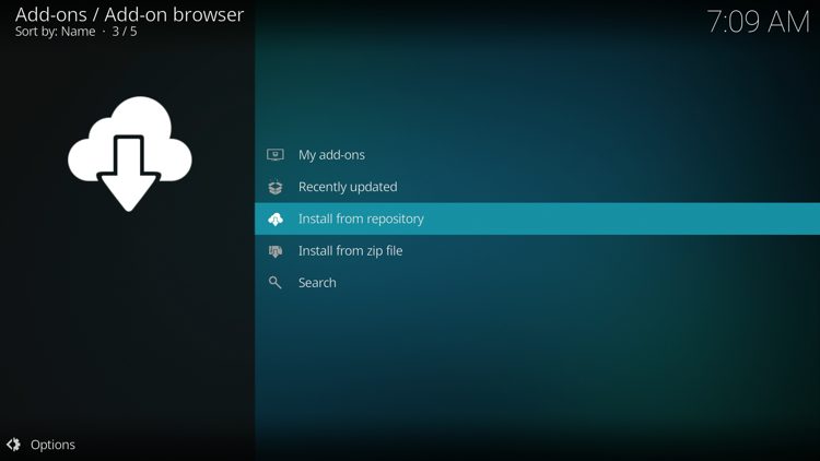 Then click Install from repository
