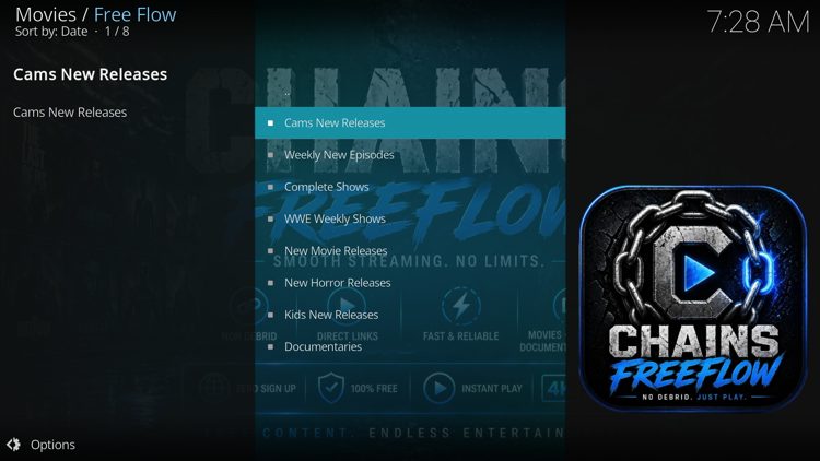 You have successfully installed the Free Flow add-on!