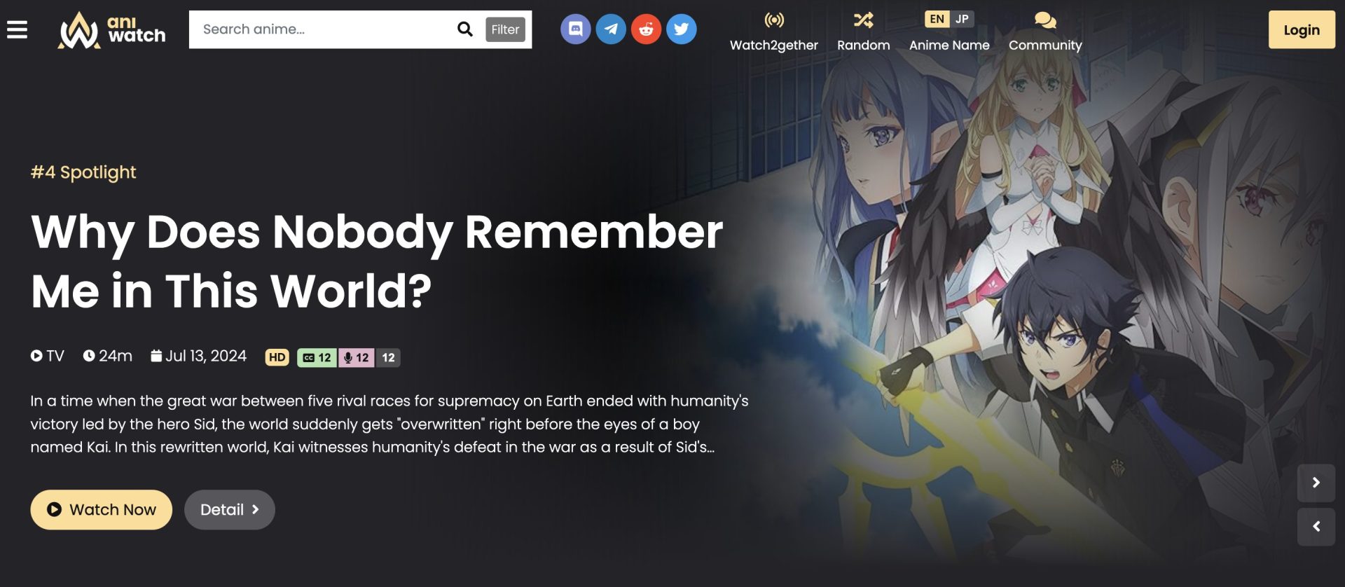 AniWatch Website