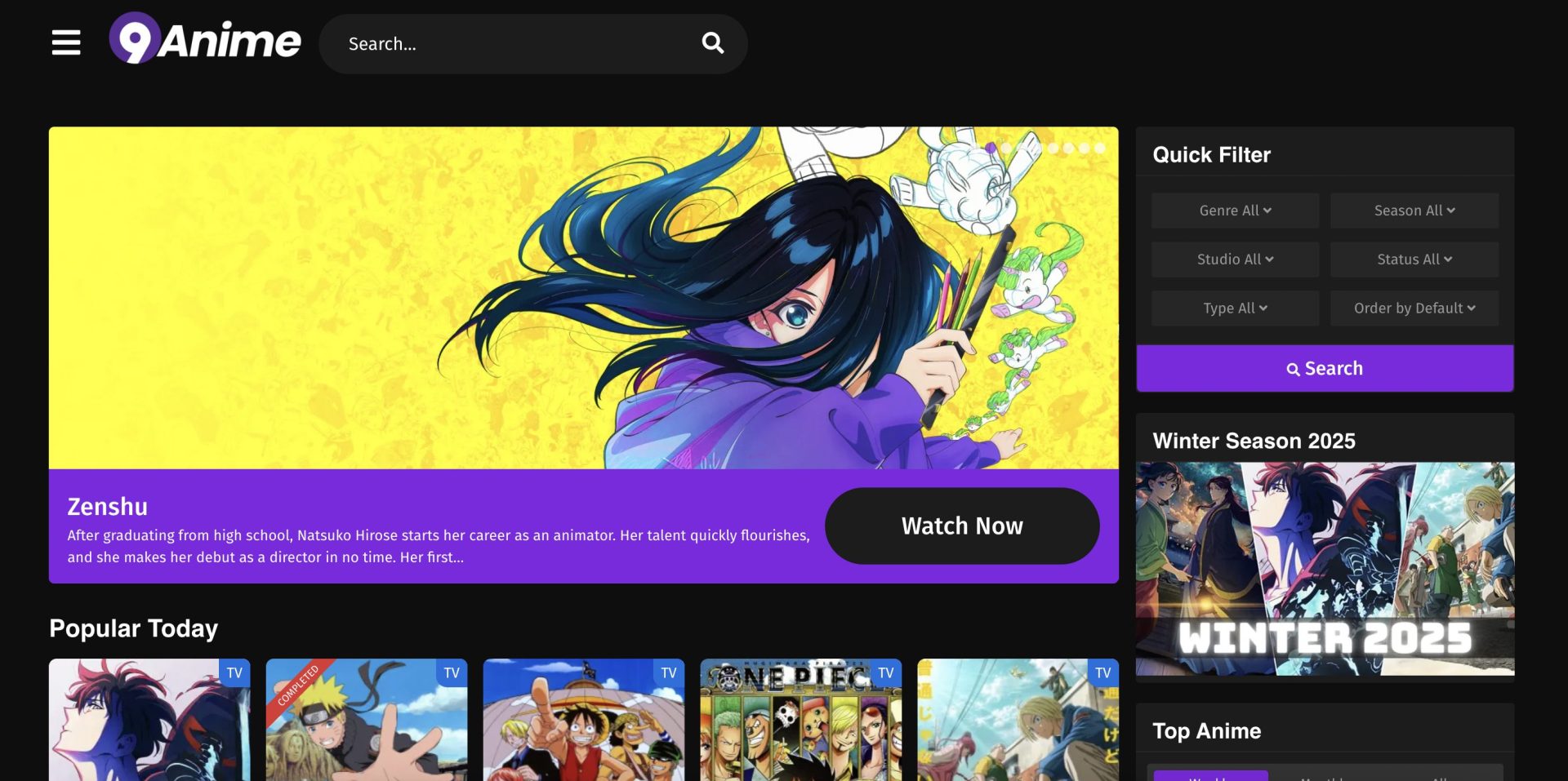 9Anime Website