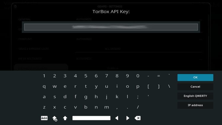 add torbox api and click ok
