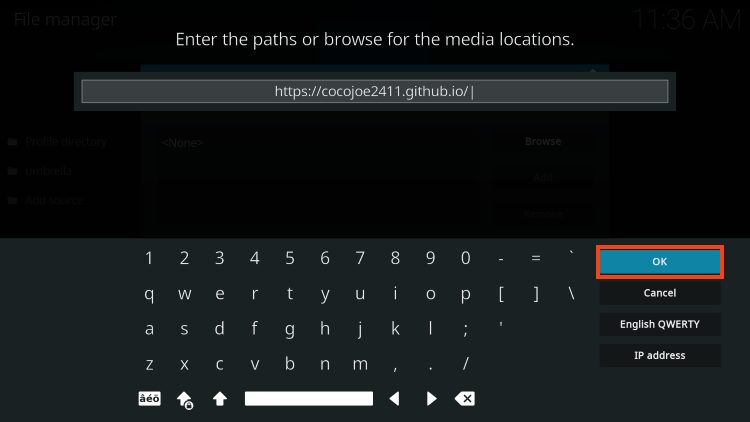 type cocojoe2411.github.io and click ok